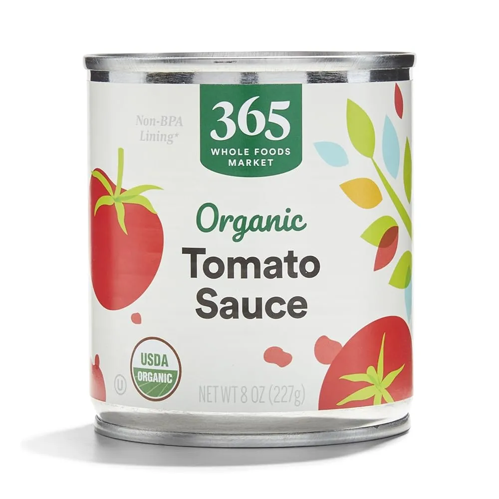 365 by Whole Foods Market, Organic Tomato Sauce, 8 Ounce (Pack of 6)