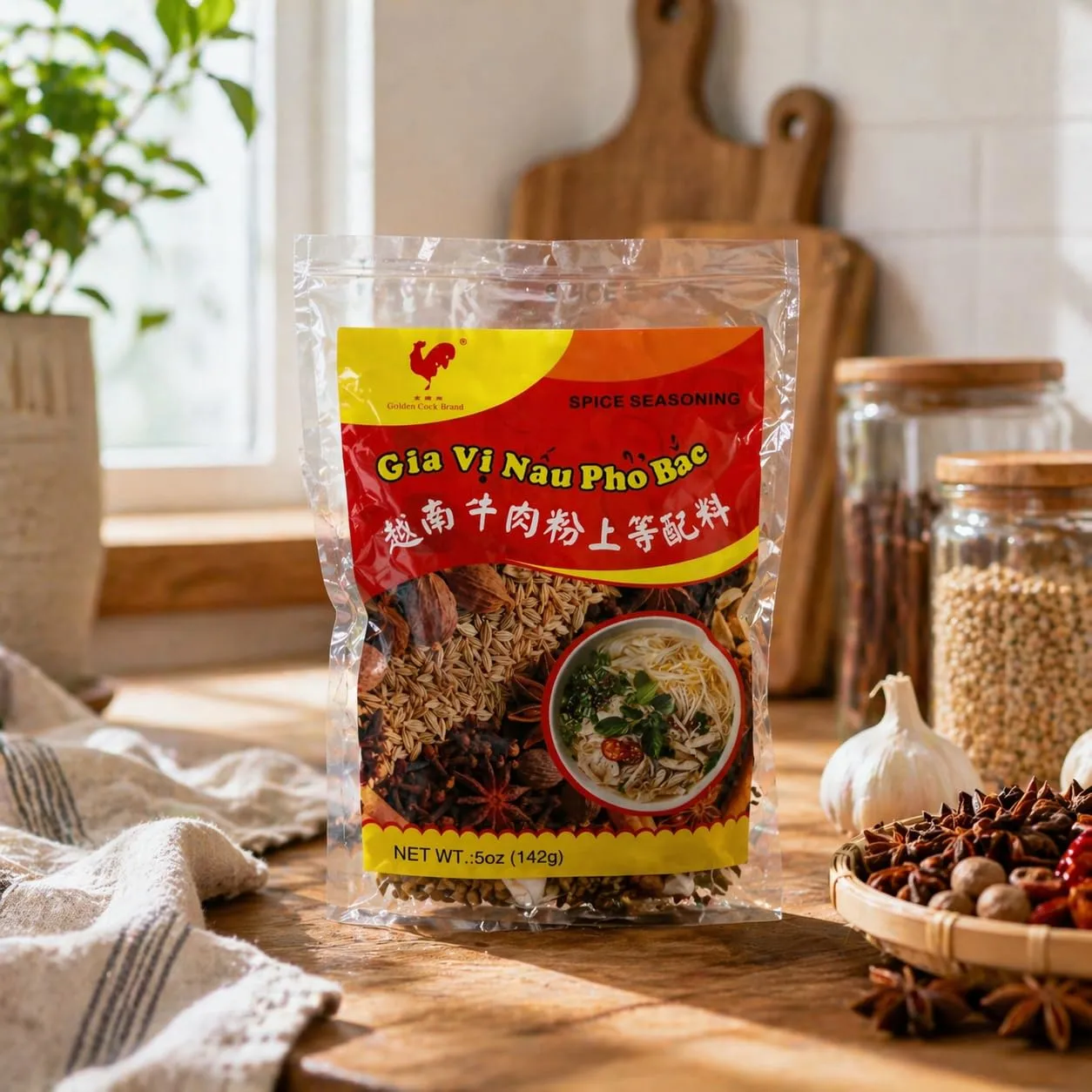 Cathay Pho Bac Spice Seasoning – Authentic Vietnamese Pho Soup Flavoring, Traditional Pho Spice Blend with Rich Aromatic Ingredients, Perfect for Homemade Pho Recipes, Pack of 5 oz