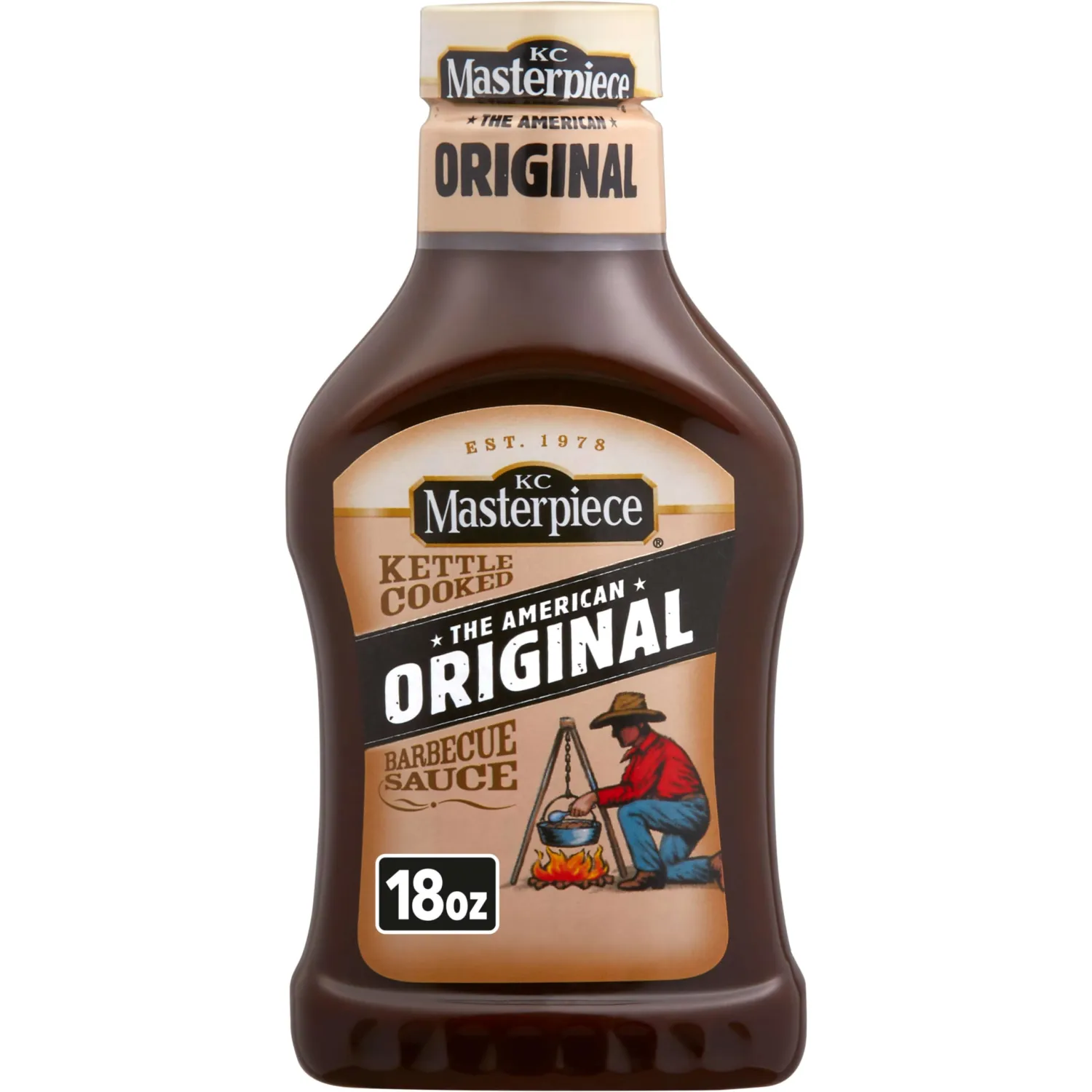 KC Masterpiece Barbecue Sauce, Original, 18 Ounces