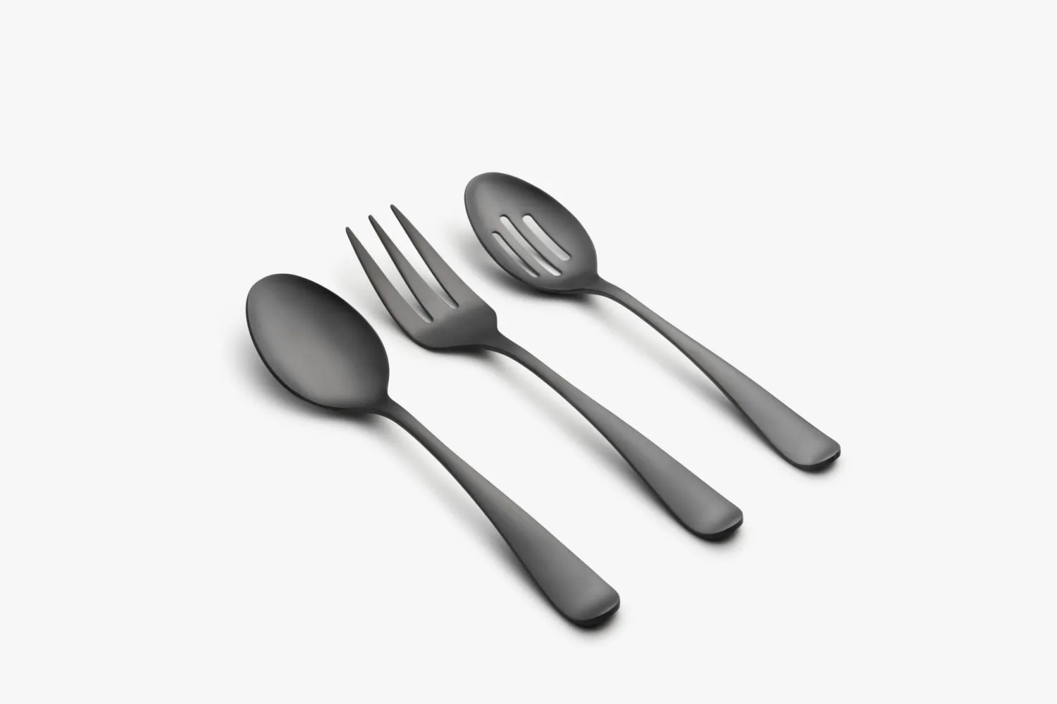 Cambridge Silversmiths Rhiannon Black Satin 3-Piece Hostess Set