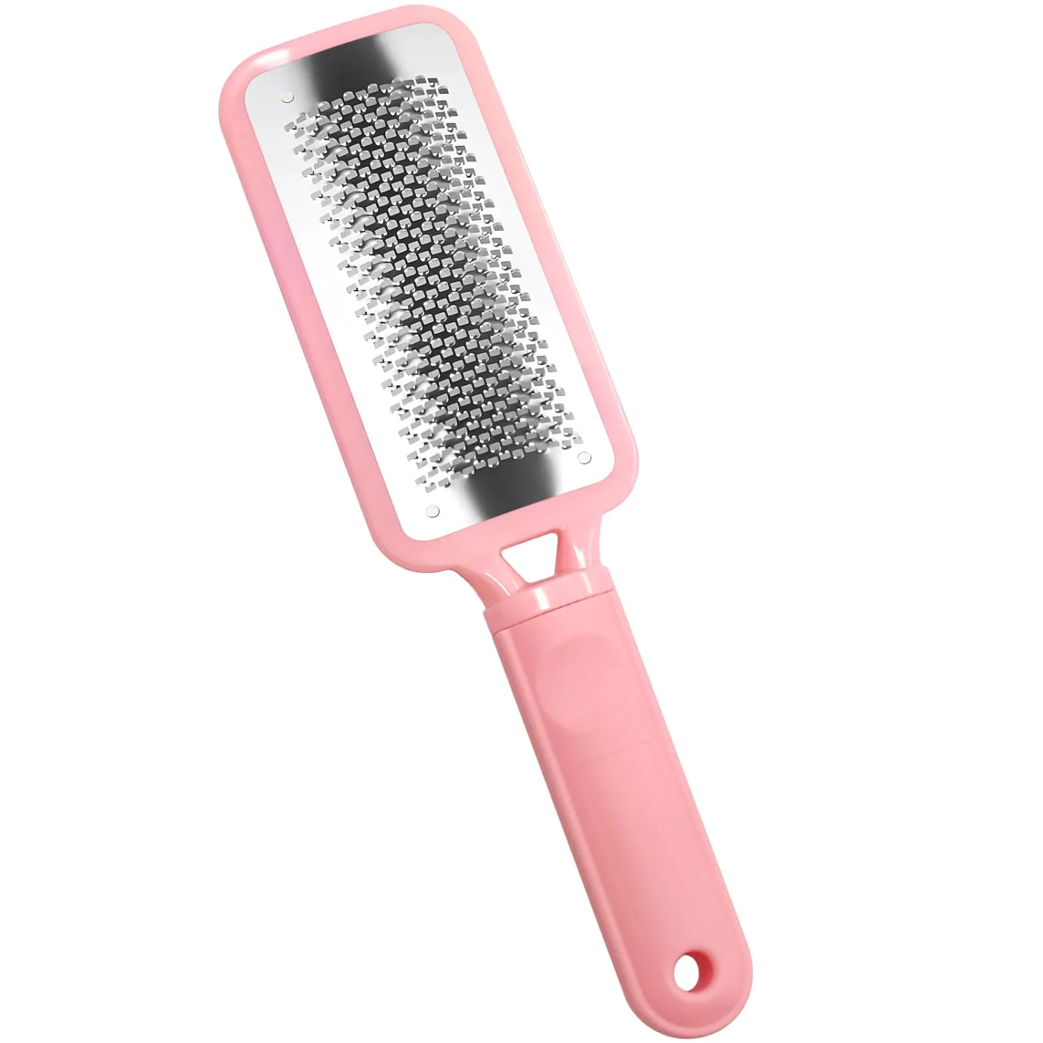 Topmeet Foot Callus Remover – Professional Stainless Steel Foot File for Dead Skin, Callus & Hard Skin Removal – Ergonomic Design for Smooth, Baby-Soft Feet (Pink)