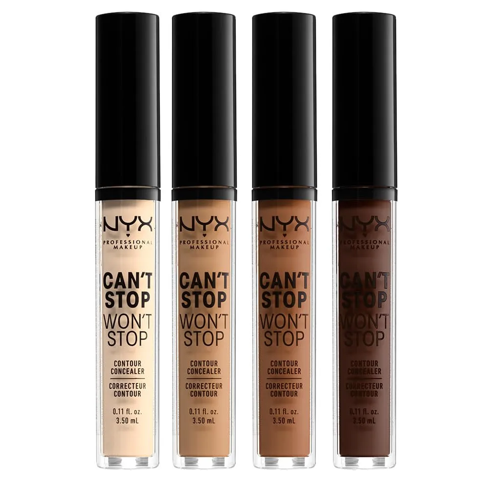 NYX PROFESSIONAL MAKEUP Can't Stop Won't Stop Contour Concealer, 24h Full Coverage Matte Finish - Medium Olive