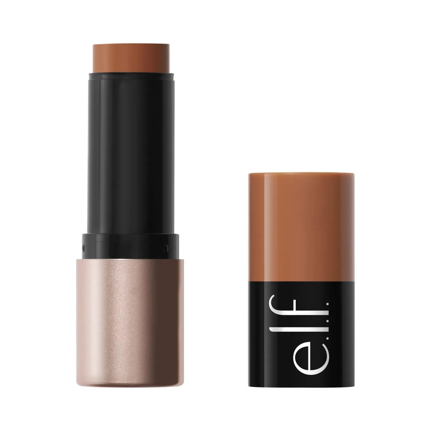 e.l.f. Soft Glam Cream Bronzer Stick, Buildable Cream Bronzer for A Long-Lasting Sculpted Glow & Satin Finish, Twist-Up Design, Vegan & Cruelty-Free, Medium-Tan