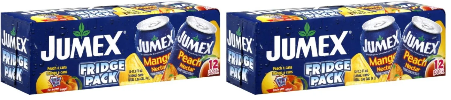 Jumex Mango(6) and Peach (6), 12 Count (Pack of 2)