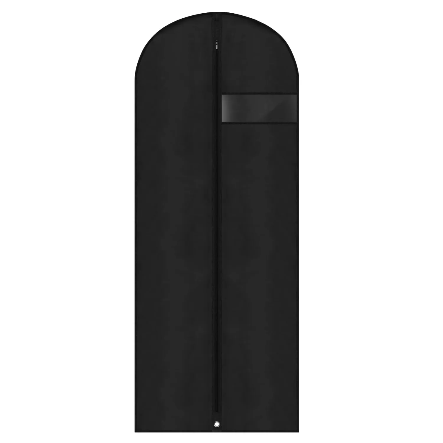 Dress Bags for Gowns,60" Long Dress Garment Bag, Garment Bags for Hanging Clothes,Dress Cover with Clear Window for Women's Coats, Formal Gowns, and Evening Dresses (Black)