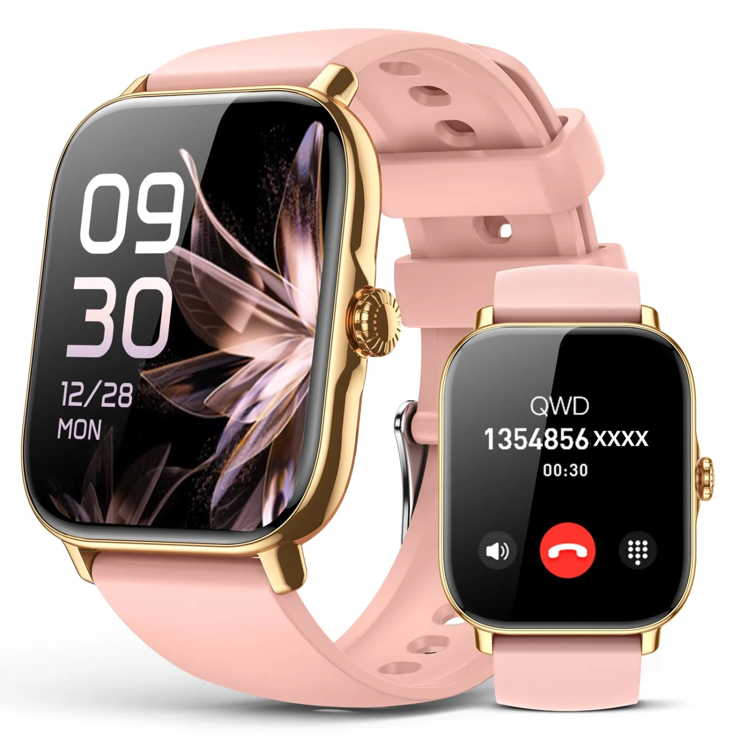 Smart Watch for Women Men- Answer/Make Call, 2025 IP68 Waterproof Fitness Step Sleep Tracker Watch with Monitor Activity Counter Smartwatch for Andriod iPhone iOS Samsung Compatible