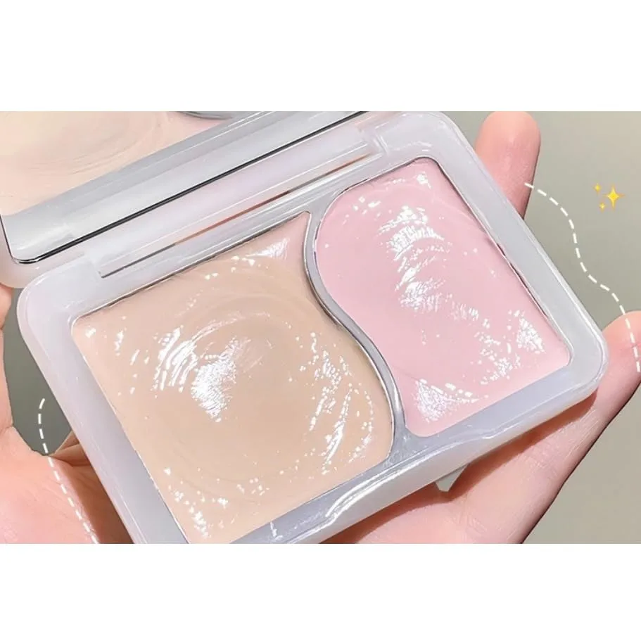 1PC Gellas Highlighter Facial Highlighter Cream, Smooth Long Lasting And Moisturizing Facial Highlighter Cream (New 2 Color, 6g)