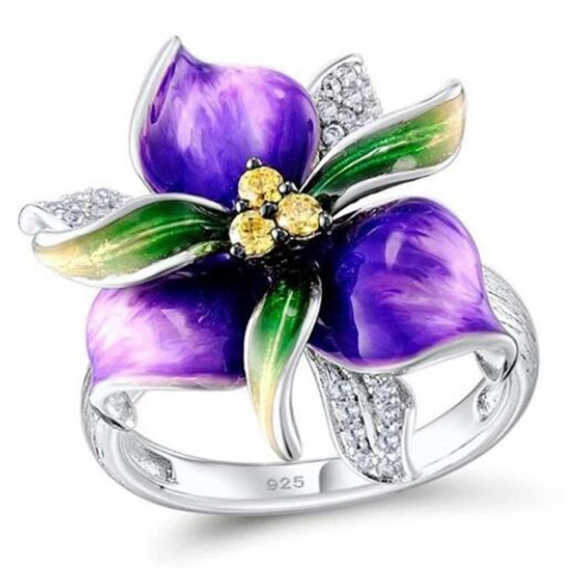 Creative Exaggerated Jewelry Rose Flower Ring