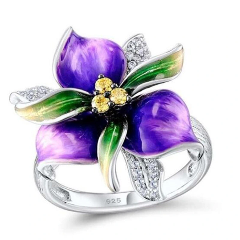 Creative Exaggerated Jewelry Rose Flower Ring