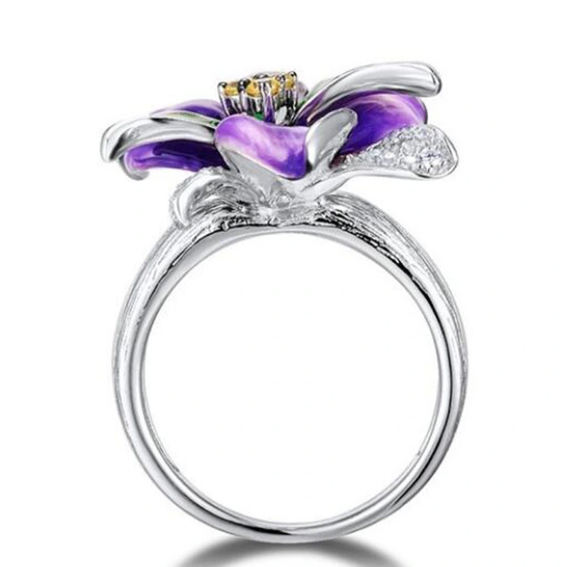 Creative Exaggerated Jewelry Rose Flower Ring