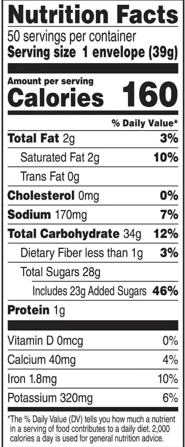 Swiss Milk Chocolate Hot Cocoa Mix Packets, 50 Count