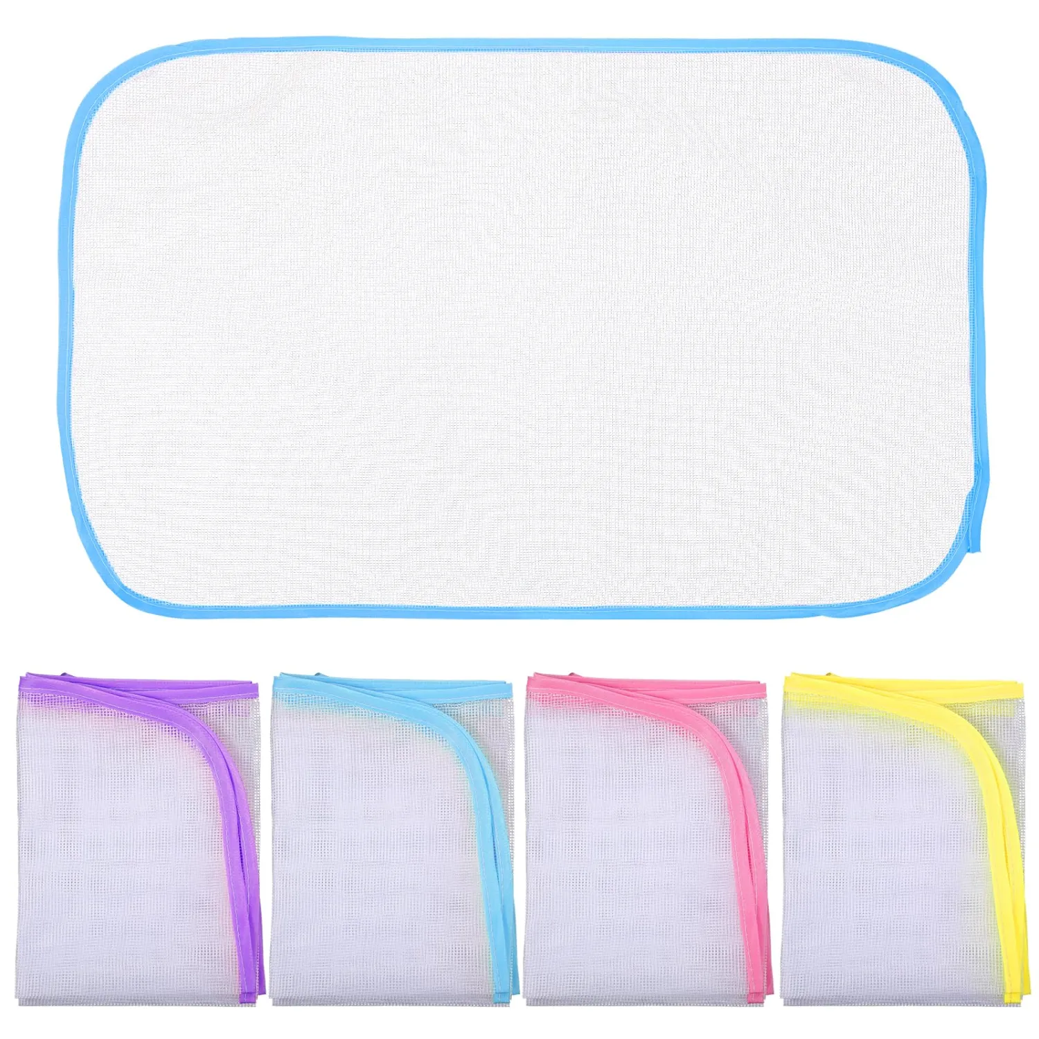 4 Pack Pressing Cloth for Ironing, Ironing Cloths to Protect Clothes Pressings Cloth, Durable Iron Clothes Protector for Ironings, Polyester Mesh Iron Pressing Mat for Easy Irons Sewing