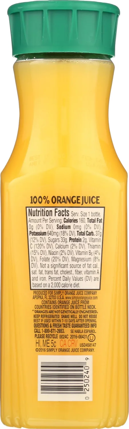Simply Orange Juice, 11.5 FZ