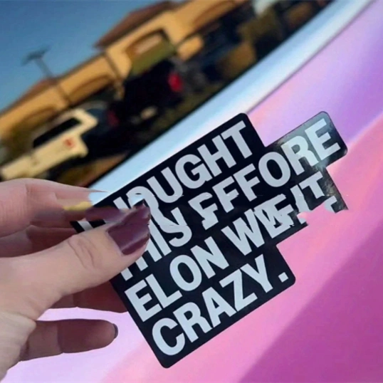 I Bought The Waterproof Car Stickers Before Elon Went Crazy