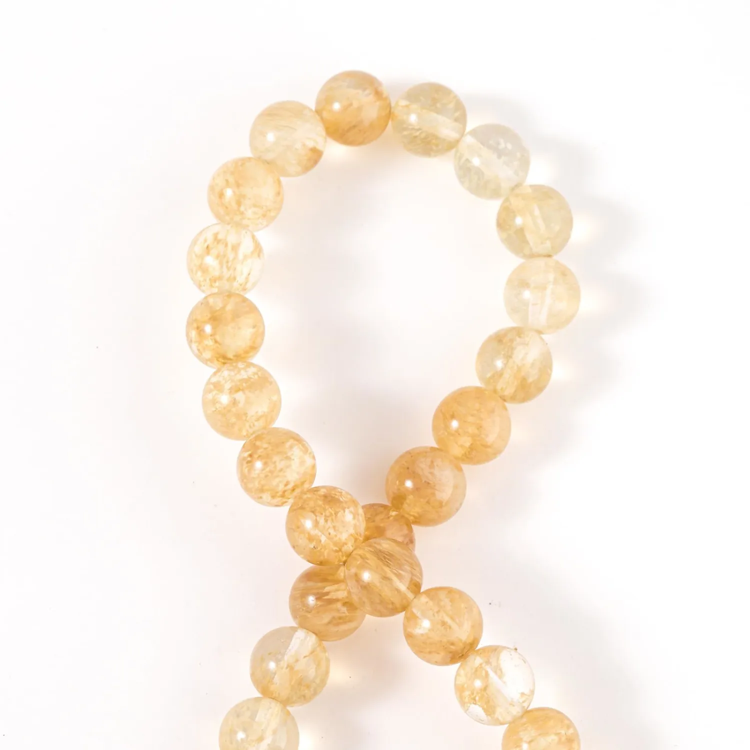 100Pcs Natural Stone 8mm Tea Watermelon Crystal Round Loose Gemstone Energy Healing Beads Hole Size 1mm DIY Smooth Beads for Bracelet Necklace Earrings Jewelry Making