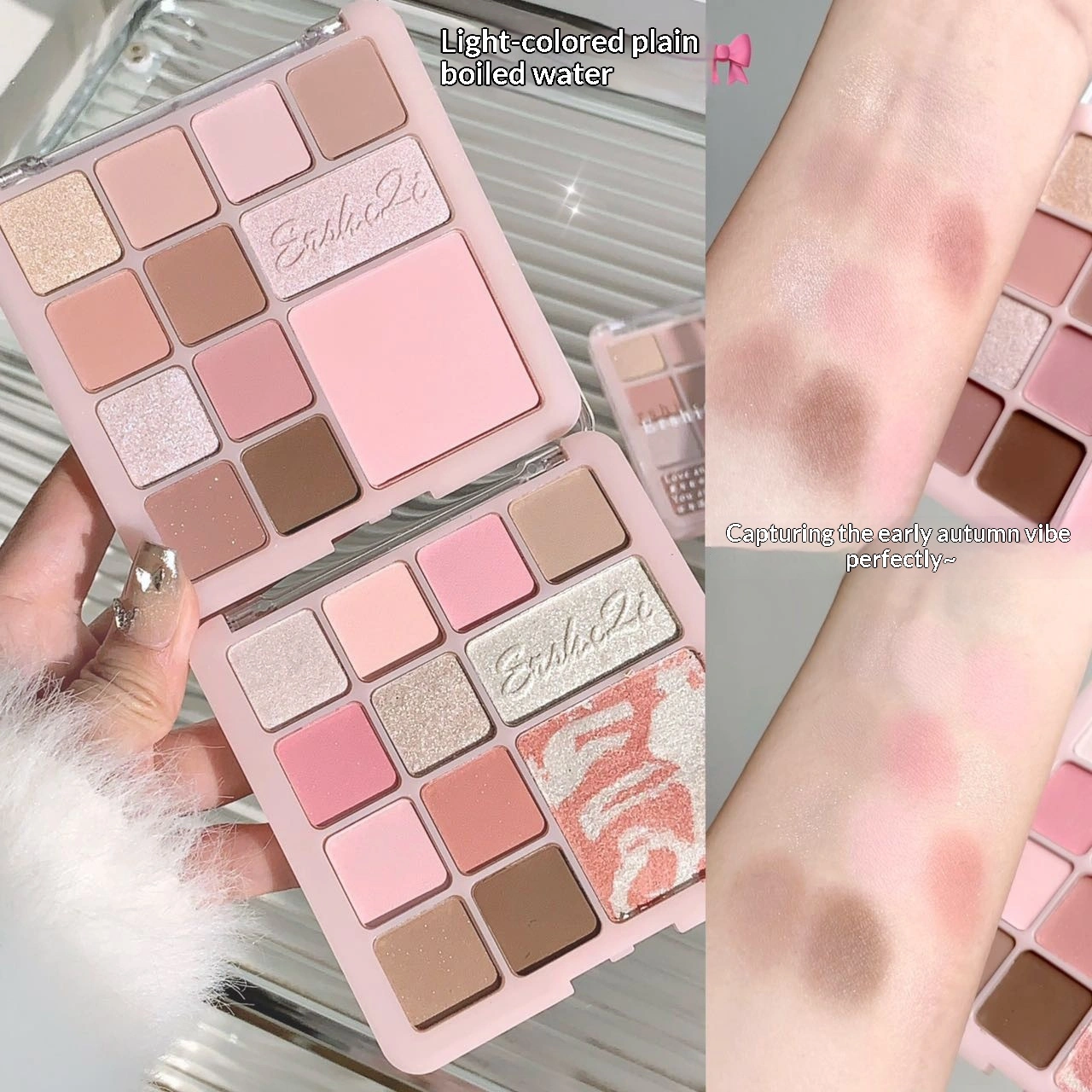 Floral Pink Mist All-in-One Palette Matte Pearlescent And Fine Shimmer Blush Combo