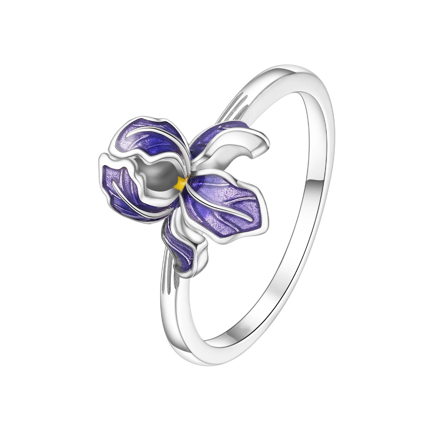 Iris Flower High End Fashionable Ring
