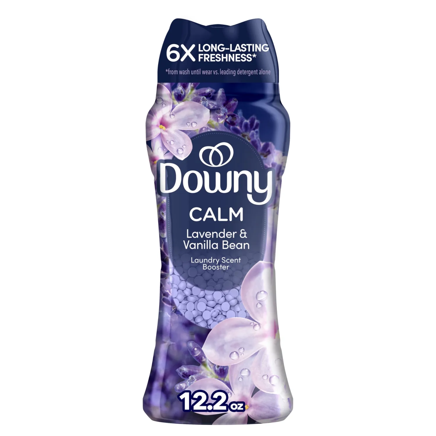 Downy Calm In-Wash Laundry Scent Booster Beads, Soothing Lavender and Vanilla Bean scent, 12.2 OZ, laundry scent beads, Long-lasting Freshness (Packaging May Vary)