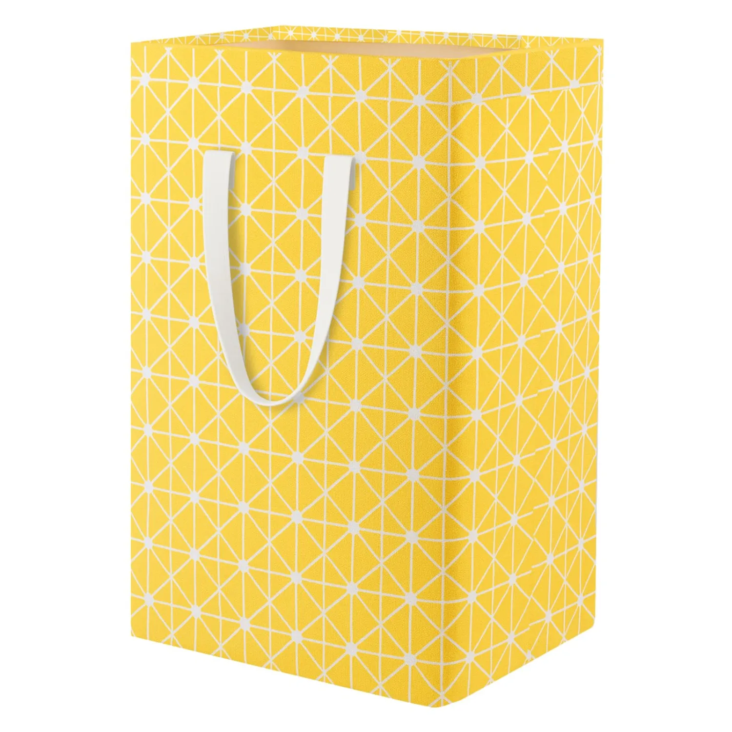 Waterproof Laundry Hamper Collapsible Laundry Basket Extended Cotton Handle Laundry Bag Large Clothes Storage Toy Organization for Bathroom Bedroom Laundryroom College Dorms