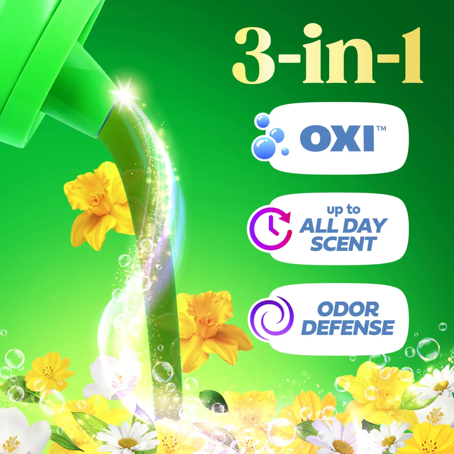 Gain Plus Liquid Laundry Detergent, Cleaner, Fresher, Now with Oxi, Original Scent, 99 fl oz, 75 Loads