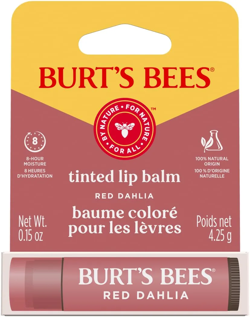 Burt's Bees Tinted Lip Balm Red Dahlia Blister 0.15oz