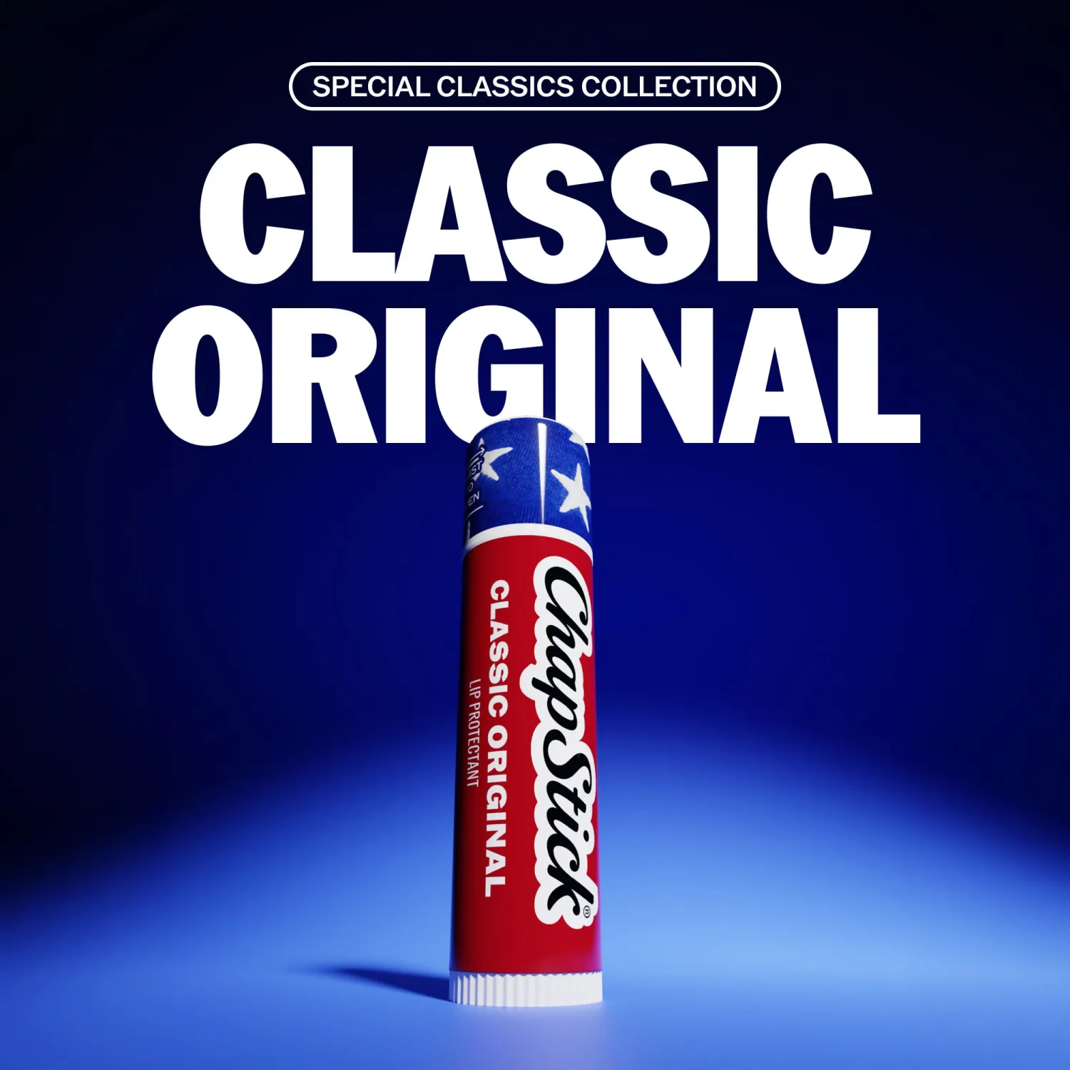ChapStick Classic Original Lip Balm Set, Americana Collection, Lip Balm Sticks, 3-Count Pack, 0.15 Oz Each