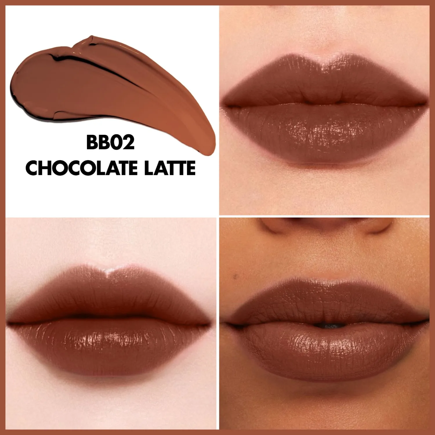 FOCALLURE 2-in-1 Lip Stain & Gloss Oil, Long-Lasting Transfer Proof Lip Tint with Non-Sticky Hydrating Formula, High-Pigment Waterproof Lip Gloss for Daily & Evening Wear,BB02 CHOCOLATE LATTE