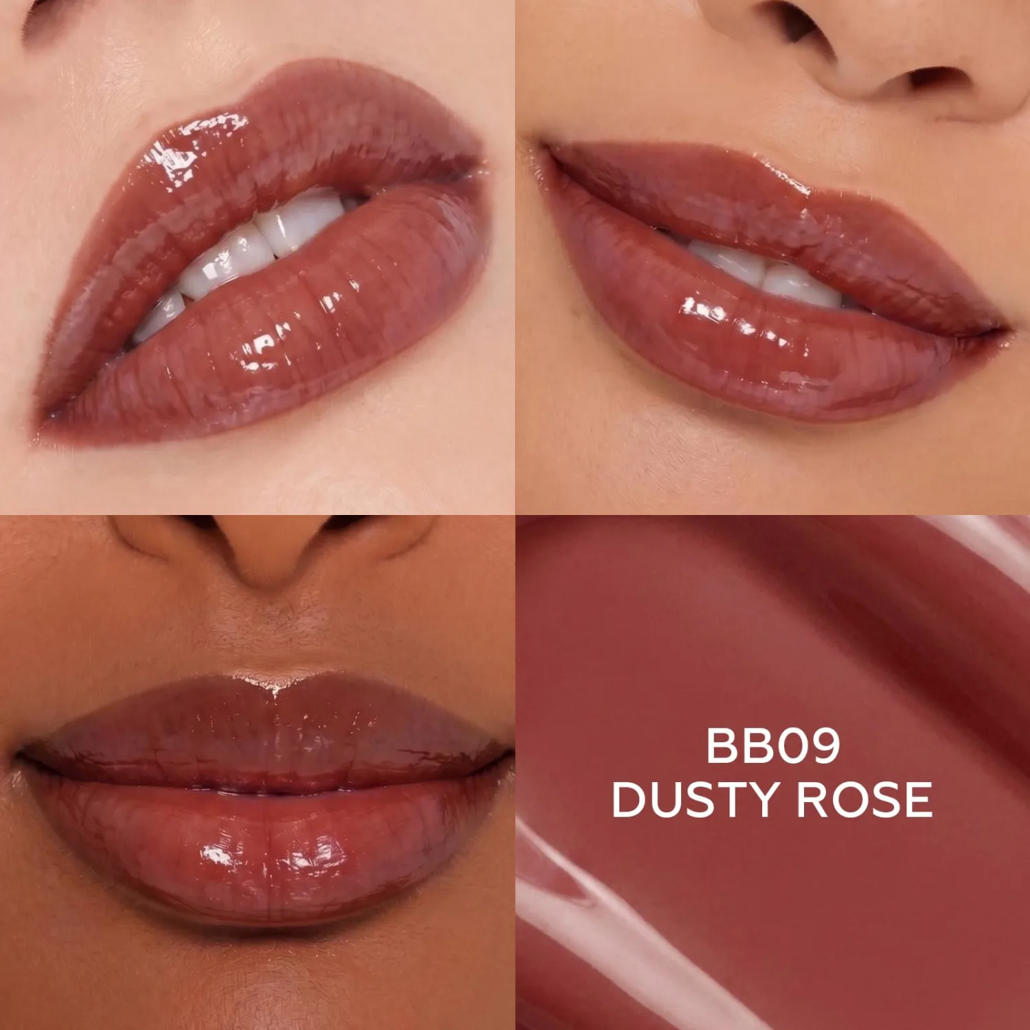 FOCALLURE Super Transferproof Lip Gloss - Up To 16HR Wear, Non-Sticky, Plumping, Hydrating, Glaze Shine, Moisturizing Lip Makeup, Dusty Rose