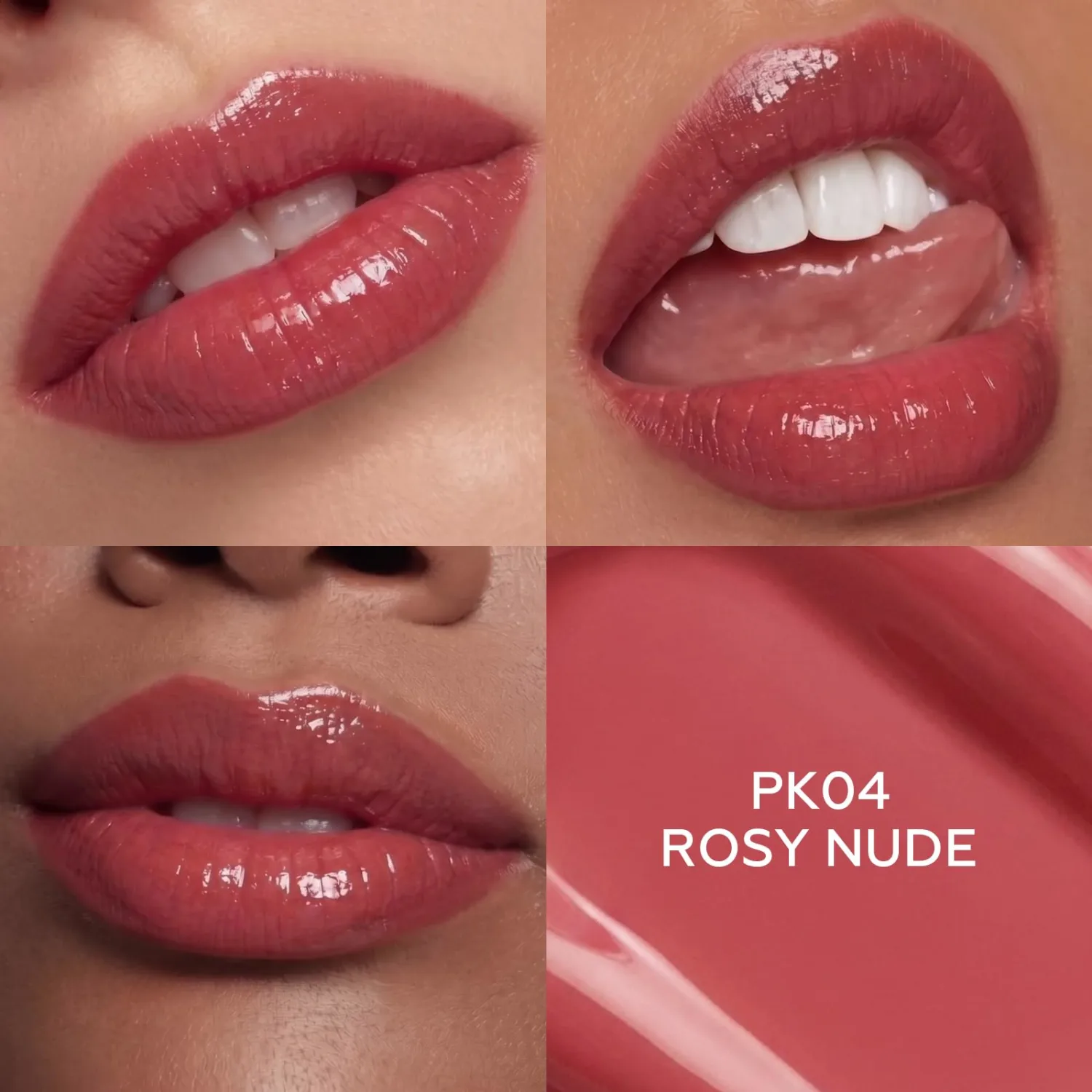 FOCALLURE Super Transferproof Lip Gloss - Up To 16HR Wear, Non-Sticky, Plumping, Hydrating, Glaze Shine, Moisturizing Lip Makeup, Rosy Nude