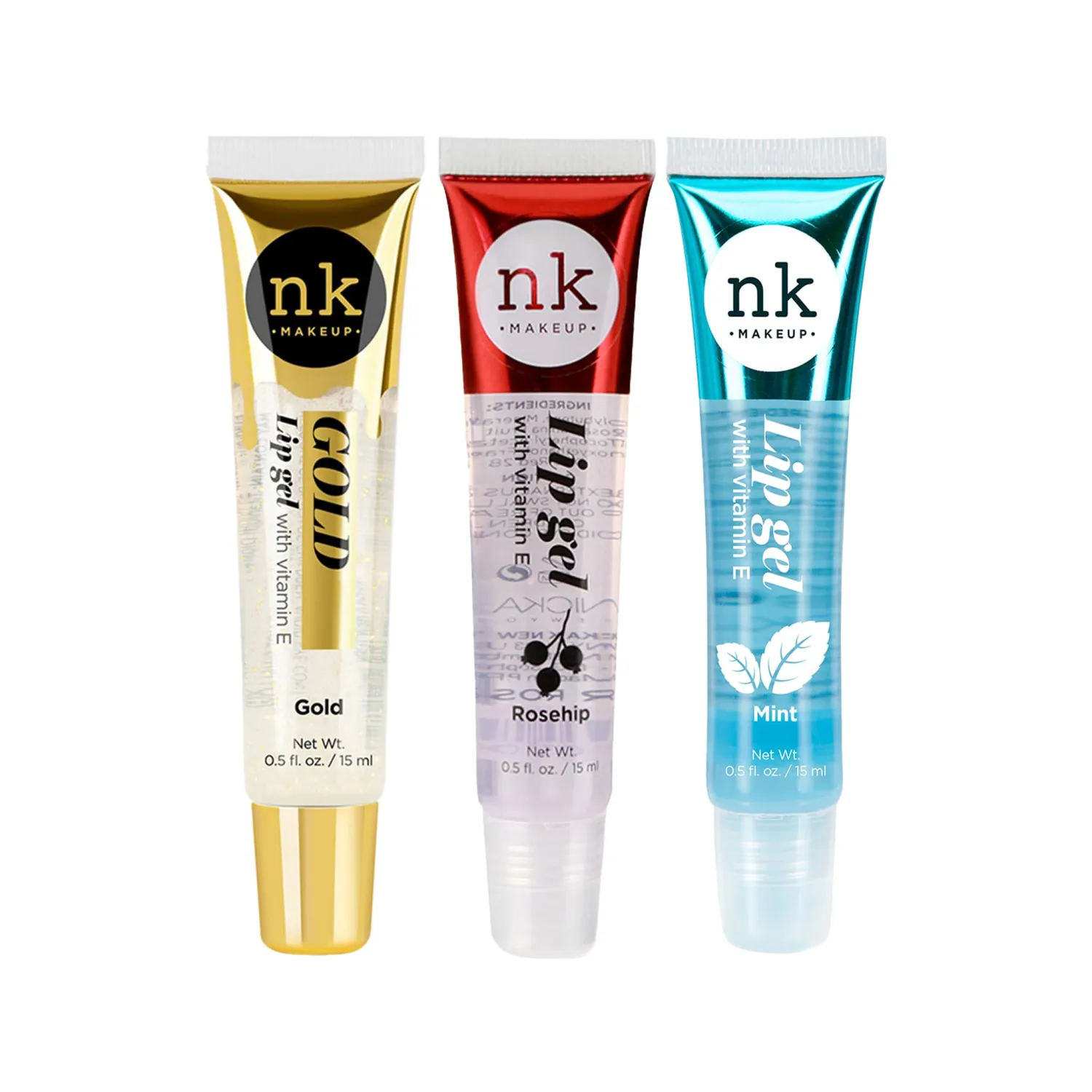 NICKA K NEW YORK Lip Gel, Hydrating, Lightweight, Glides on Effortlessly, Non Sticky Finish Lip Gel Colors