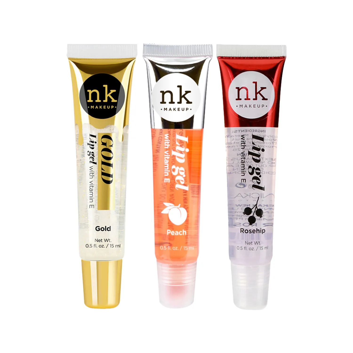 NICKA K NEW YORK Lip Gel, Hydrating, Lightweight, Glides on Effortlessly, Non Sticky Finish Lip Gel Colors
