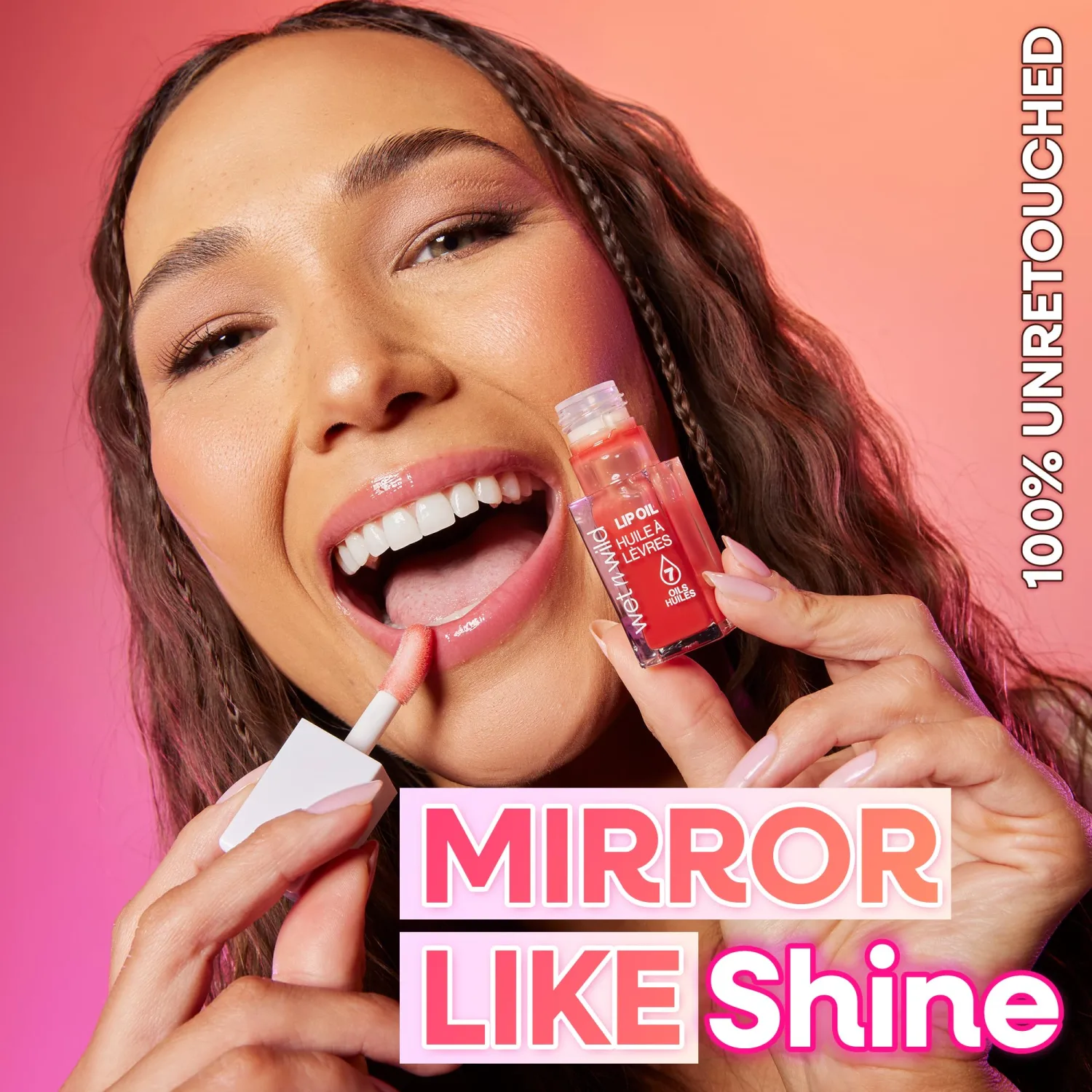 wet n wild Lip Oil - Lightweight, Non-Sticky, Hydrating & Nourishing Formula with 7 Conditioning Oils, Vegan & Cruelty-Free - Cedar Rose