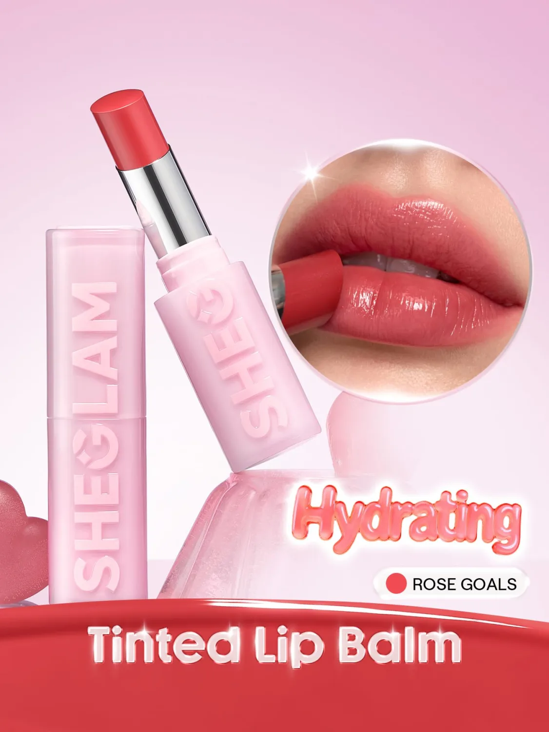 SHEGLAM Silk Slip Lip Oil Balm-108 Rose Goals