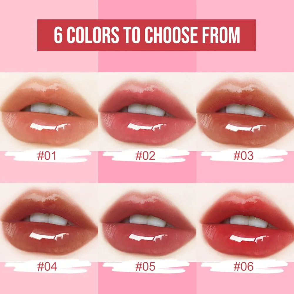 Dual-Ended Lip Stain & Lip Oil – 2-in-1 Matte Color and Hydrating Gloss, Long-Lasting Non-Sticky Lip Tint, Nourishing Moisture & Glassy Shine for Day-to-Night Looks 03#