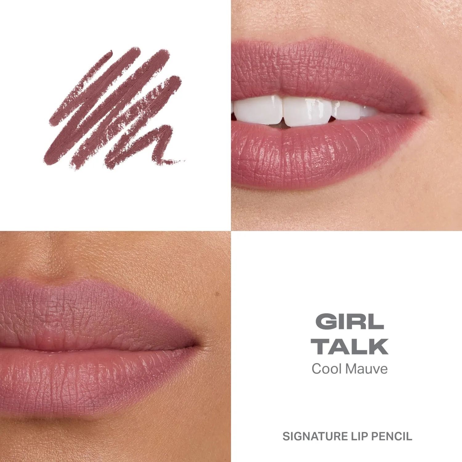 Morphe Signature Lip Liner Pencil - Creamy, Long Lasting Definer for Precise Shaping and Filling - Lip Makeup Essential with Smooth Glide - Professional Lipliner Pencil - Girl Talk (0.05 oz)