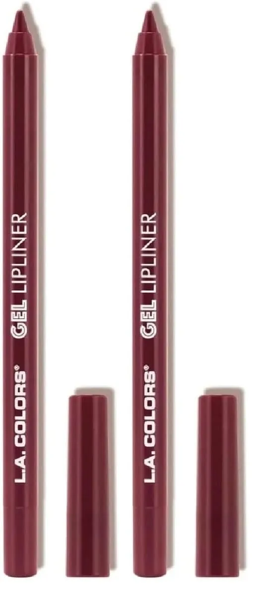 L.A. COLORS Gel Lipliner, Figgy CP681 (Pack of 2)