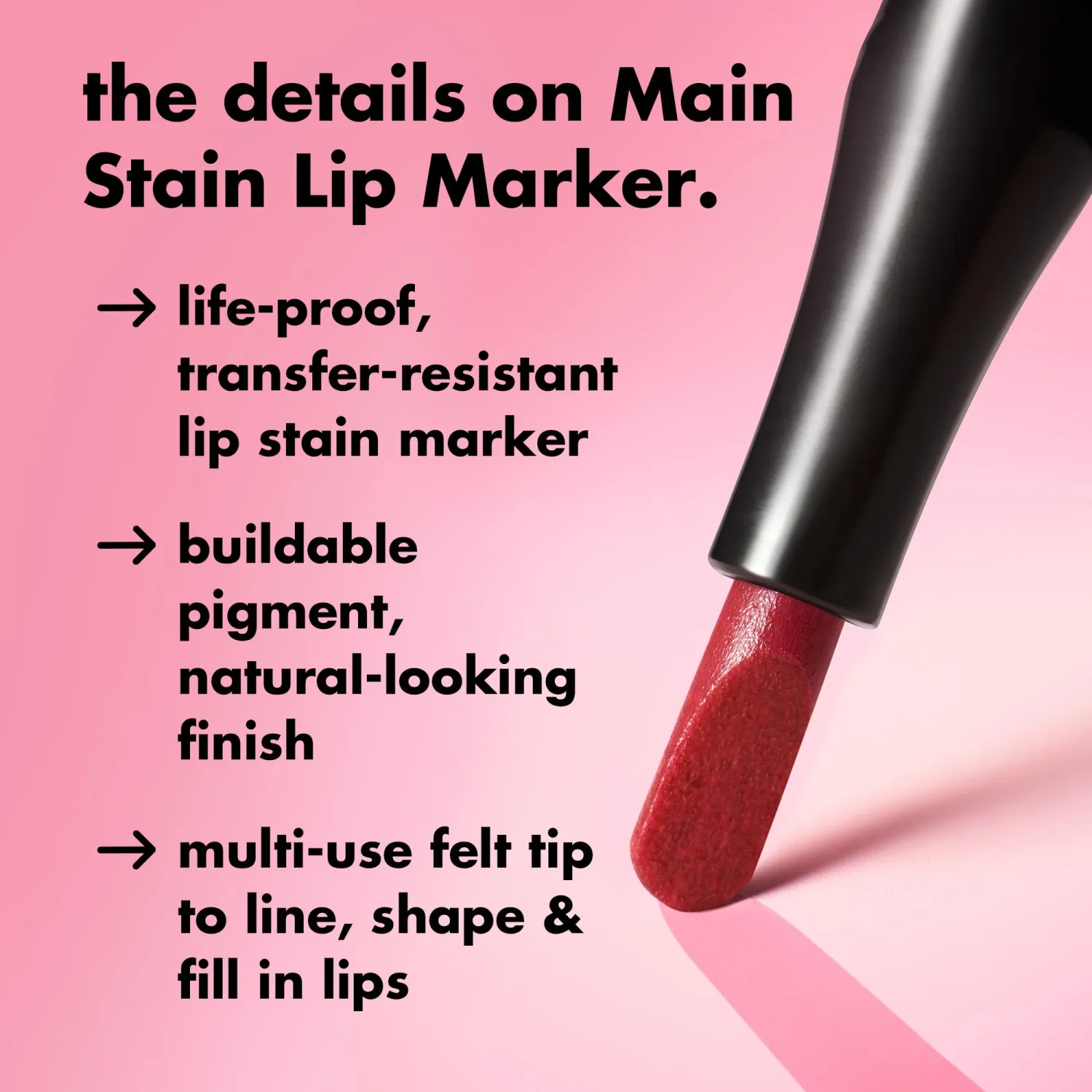 e.l.f. Main Stain Lip Marker, Lip Stain to Line, Define, Contour & Fill for Long-Lasting & Transfer-Resistant Color, Vegan & Cruelty-Free, Balletcore