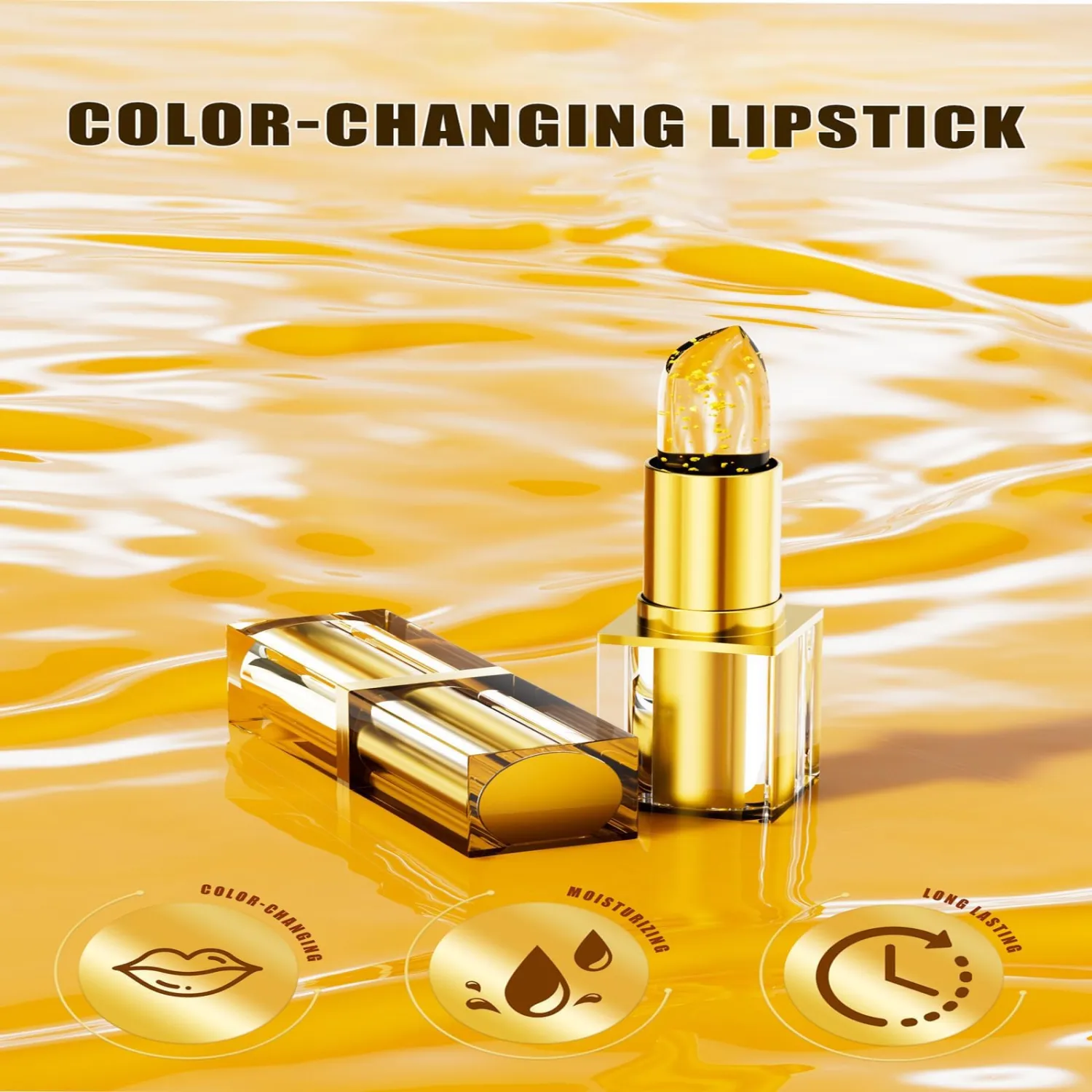 Aurelia Signature Lipstick,PH Lipsticks Color Changing,Long Lasting Moisturizing Transferproof Lipsticks for Women (1pcs)