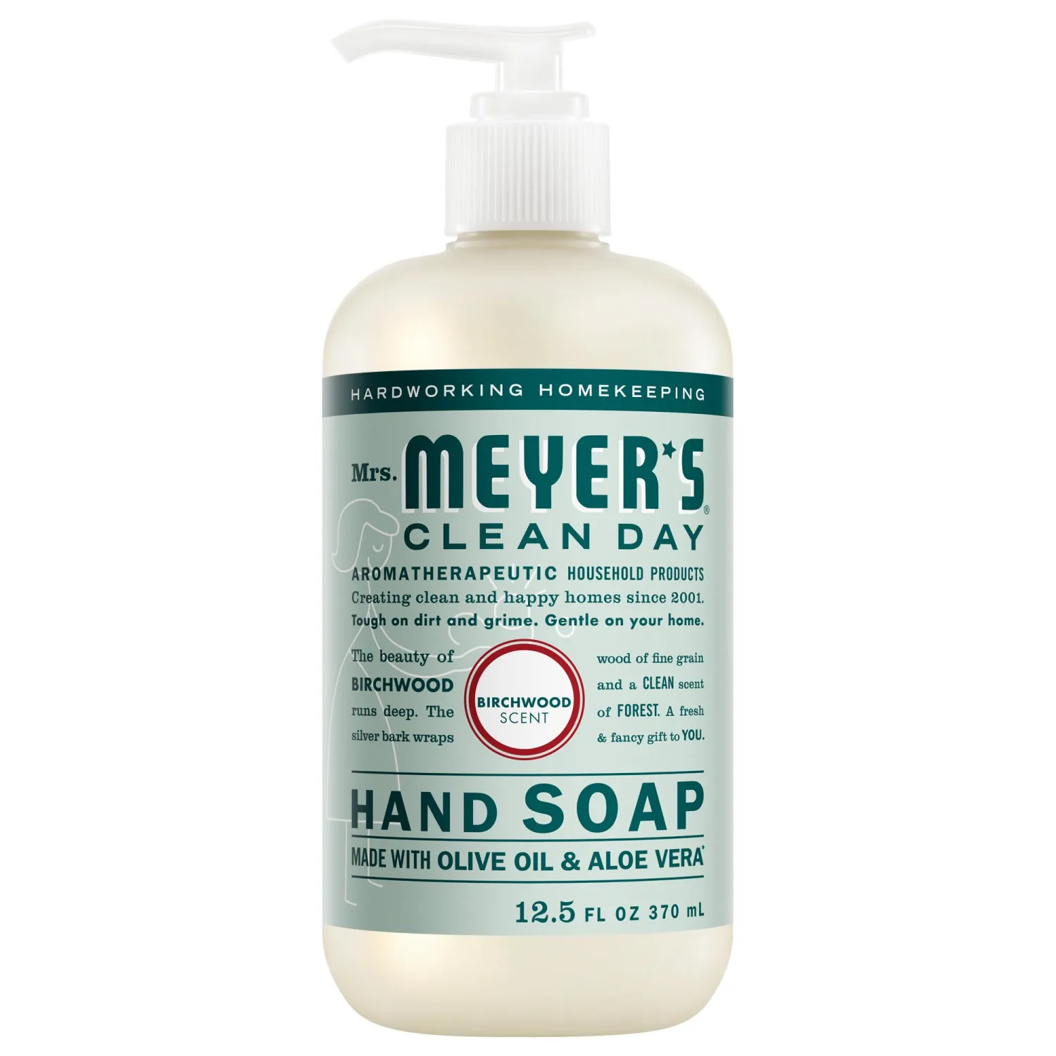 MRS. MEYER'S CLEAN DAY Hand Soap, Birchwood Scent, 12.5 Fl Oz Bottle