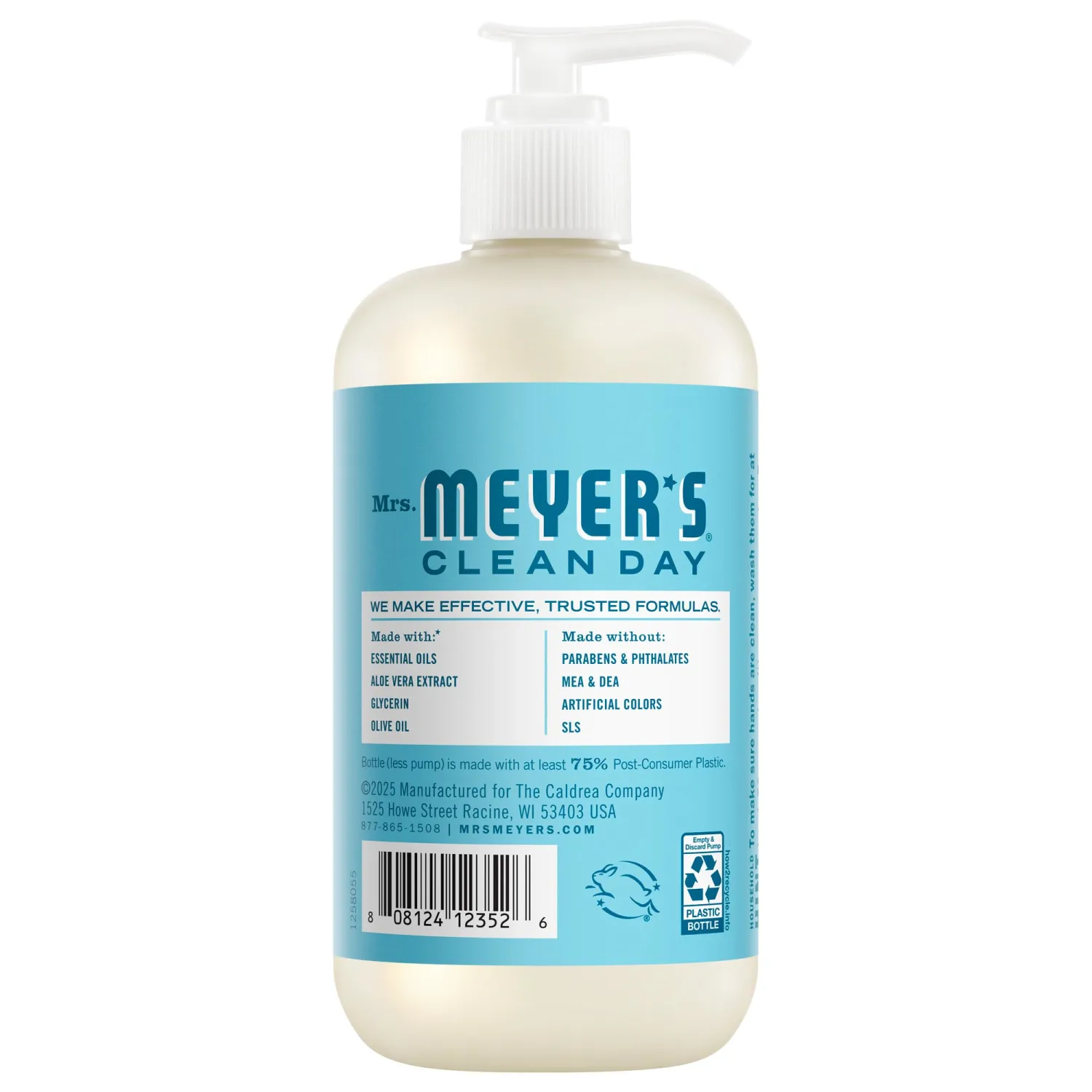 Mrs. MEYER'S CLEAN DAY Liquid Hand Soap, Dewdrop Scent, 12.5 Ounce Bottle