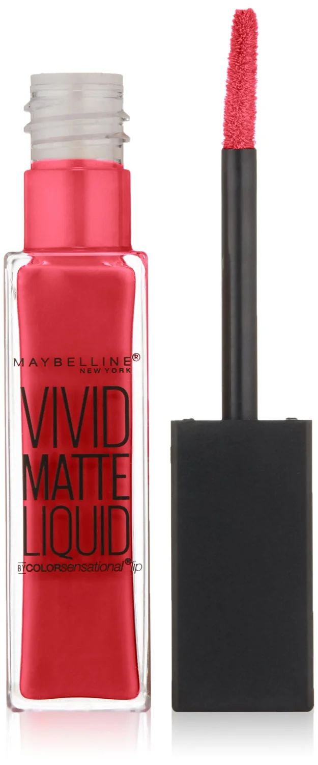 Maybelline New York Color Sensational Vivid Matte Liquid Lipstick, Fuchsia Ecstasy, 0.26 fl. oz.