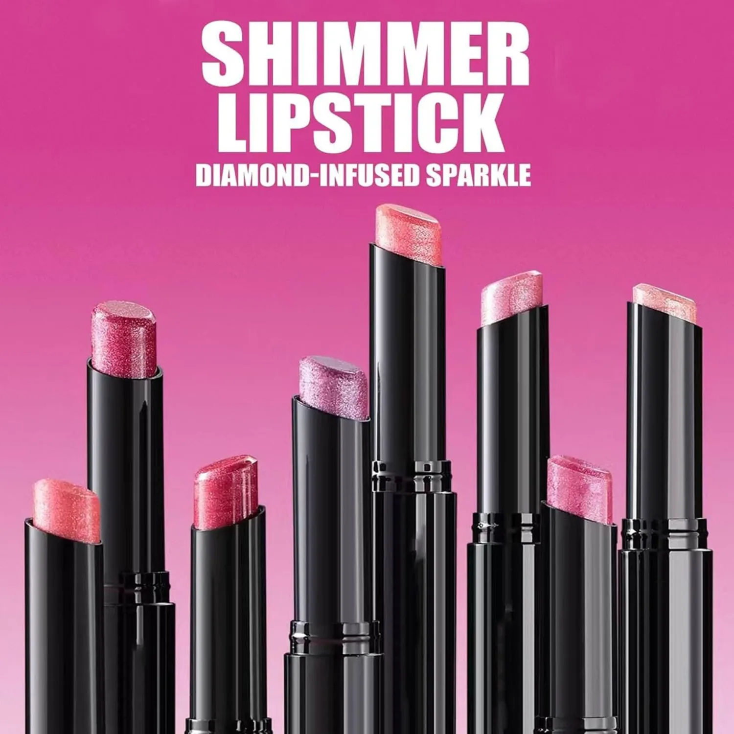 Classic Red Lipstick For Women Matte Nude Glitter Highly Pigmented Moisturizing Lip stick Hypoallergenic Waterproof Long Lasting Lipsticks Quick Makeup Lightweight Portable Magenta # 02