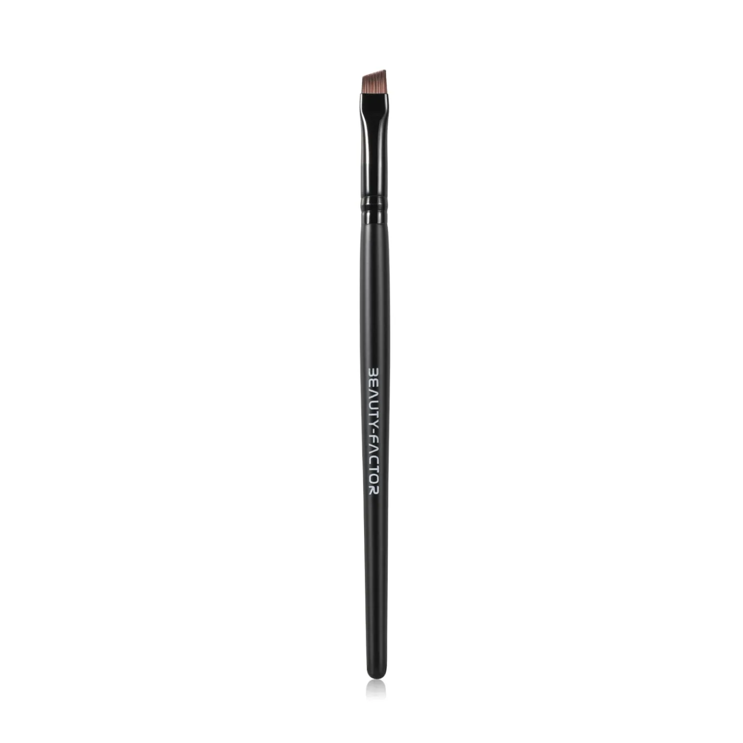 Angled Eyeliner Brush - Precision Ultral Thin Angle Eye Liner Brushes Fine Point with Flat Synthetic Bristles for Brow Powder, Smooth Gel, Cream, or Liquid for Creating Sharp Lines, Detailed Eye Looks
