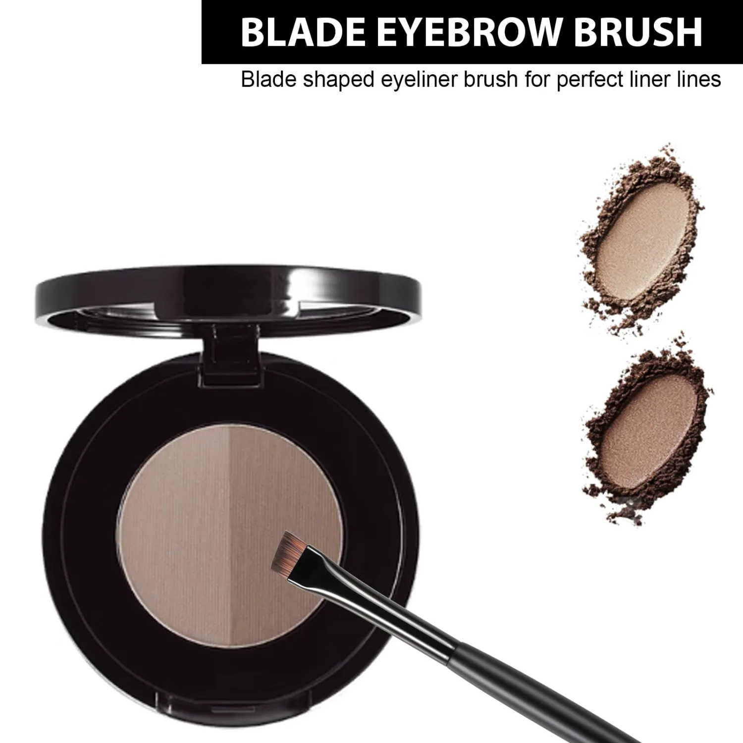 Fine Angled Eyeliner Brush Set - Ultra thin Eye Liner & Eyebrow Brush - Precision Point Eye Brow Makeup Brushes Sets for Smooth Gel, Cream, and Liquid Eyeliner