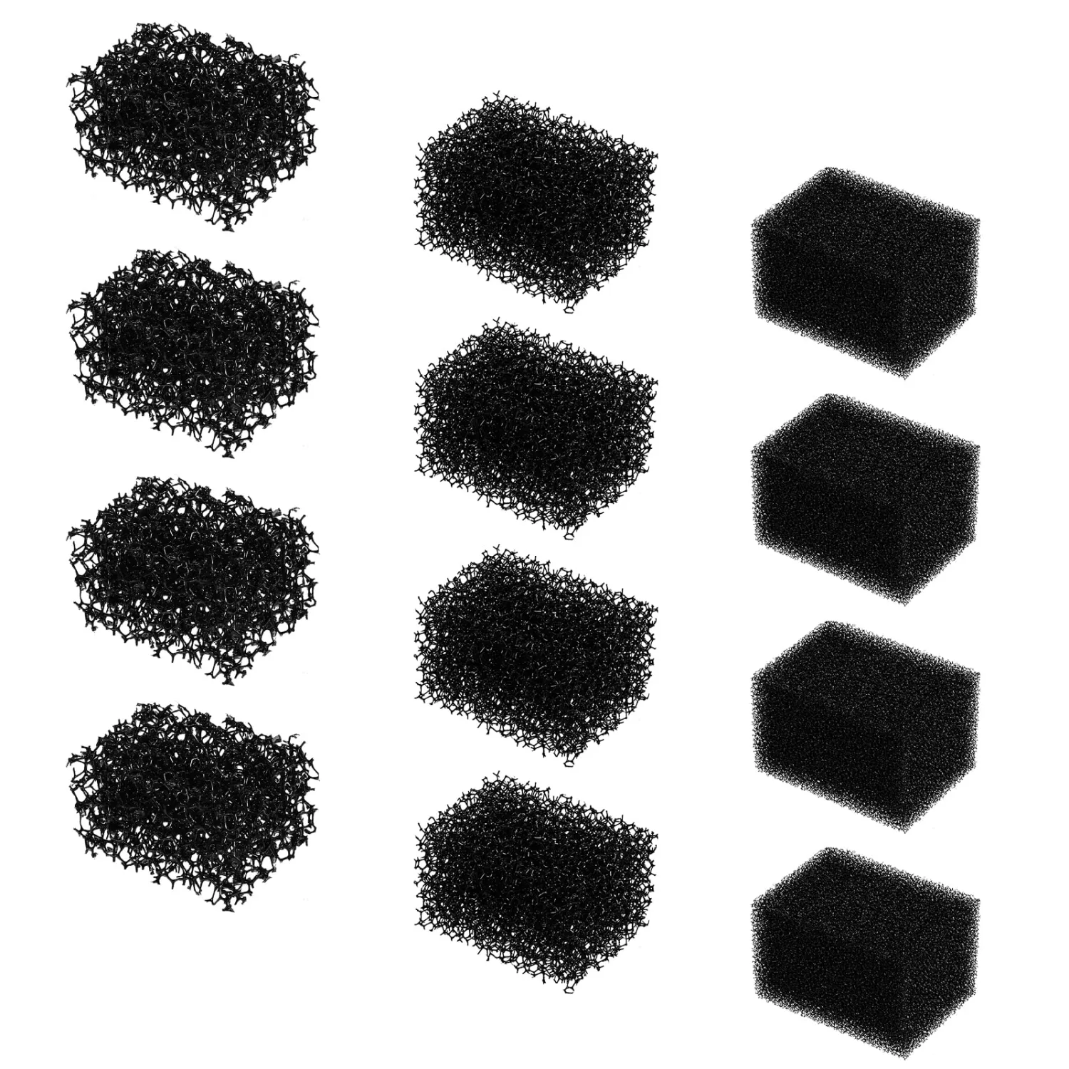Stipple Sponges, 12Pcs Sfx Makeup Sponges Special Effects Makeup Must Haves Face Make up Tools for Texture Beard Freckle Halloween Make up Cosplay Party Art Shaping Special Effects (Black)