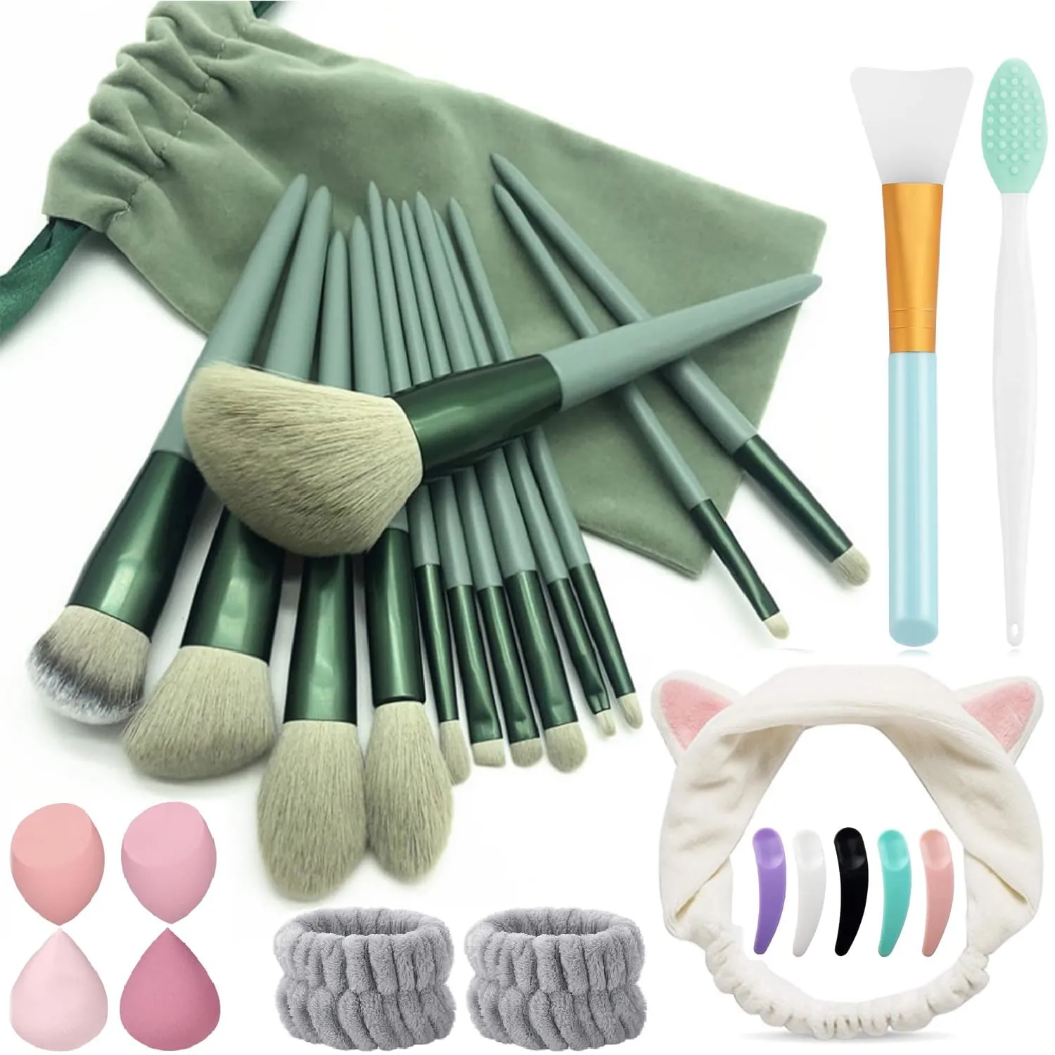 Makeup Brush Sets- 27Pcs Foundation Brush Eyeshadow Brush Make up Brushes Kit, Gifts for Women Girls