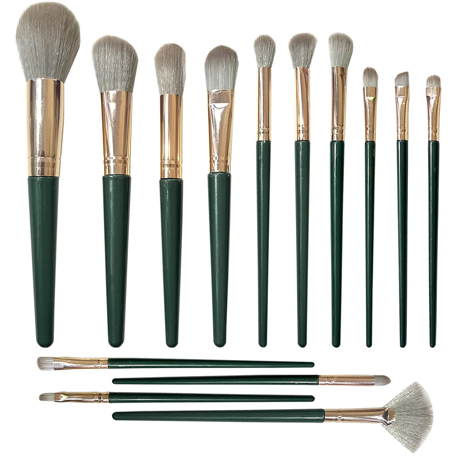 14PCS Makeup Brushes Set for Foundation Eyebrow Concealer Eye Shadows Powder,Makeup Brushes Kit for Travel and Daily Makeup Use