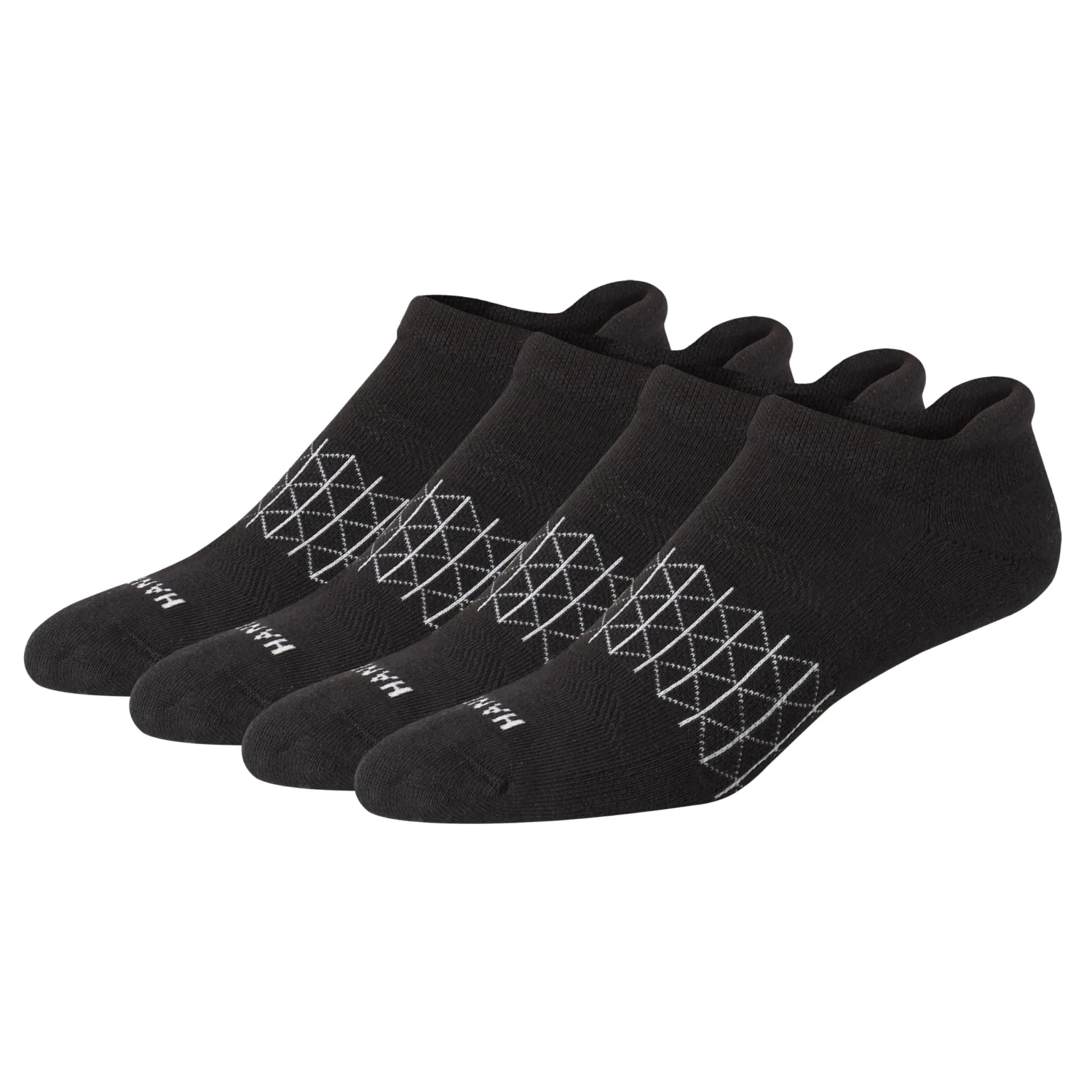 Hanes Men's Socks, Absolute Comfort Cushioned Moisture-wicking Seamless Toe, 4 Pack, Ankle, Crew and Heel Shield Socks