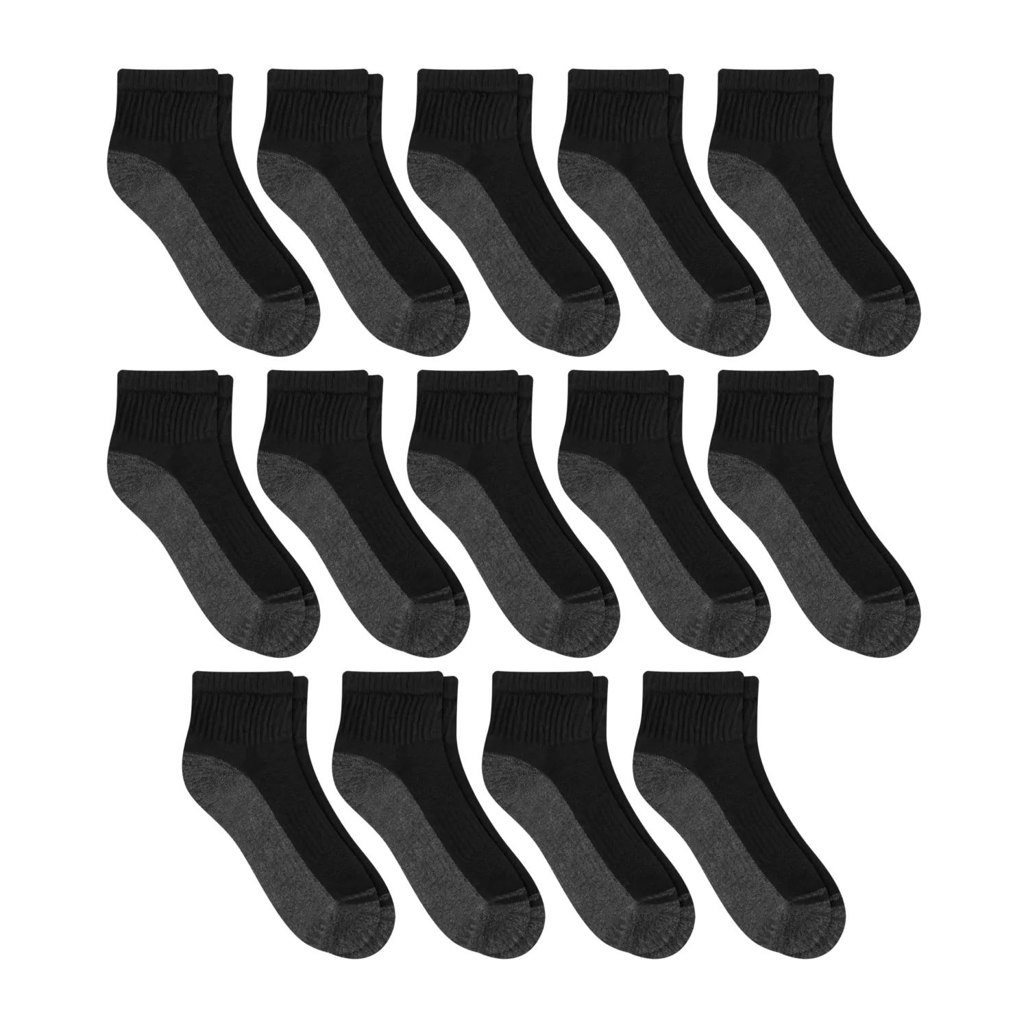 Hanes Men's Socks, X-Temp Cushioned Low Cut Socks, 12-Pack