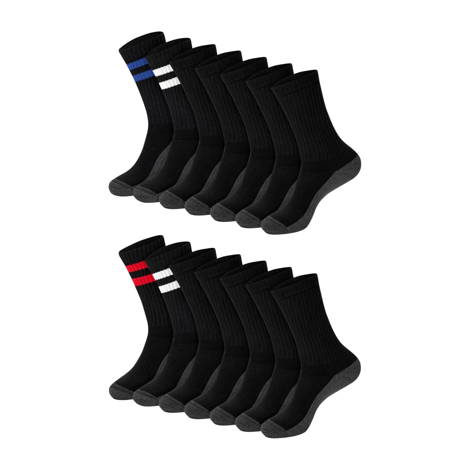 Hanes Men's Socks, X-Temp Cushioned Low Cut Socks, 12-Pack